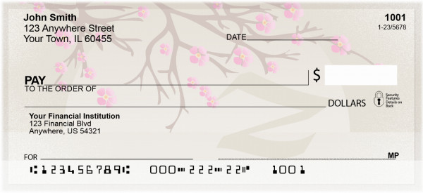 Cherry Blossom Serenity - Z Monogram Checks | QBJ-84