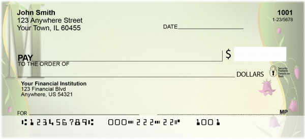 Where Gardens Grow -M Personal Checks | QBJ-97