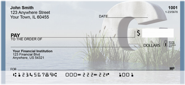 Letter G In The Sea Personal Checks | QBK-43