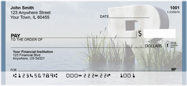 Letter R In The Sea Personal Checks | QBK-51