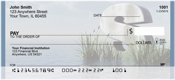 Letter S In The Sea Personal Checks | QBK-52