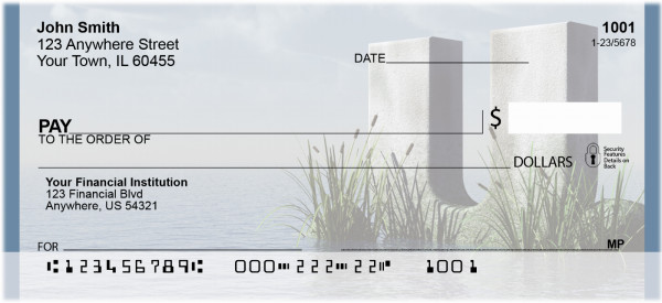 Letter U In The Sea Personal Checks | QBK-54