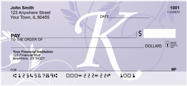 Purple Prosperity -K Personal Checks | QBK-91