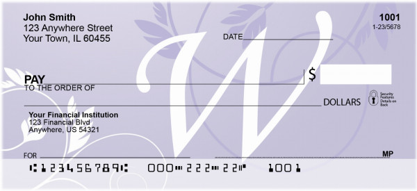 Purple Prosperity -W Personal Checks | QBL-04