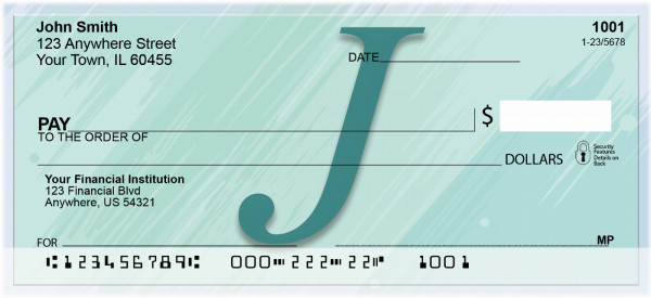 Restoration Monograms - J Personal Checks | QBL-43