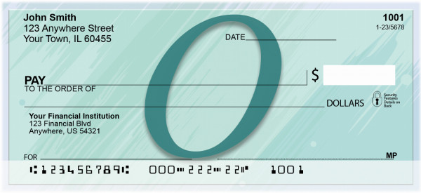 Restoration Monograms - O Personal Checks | QBL-48
