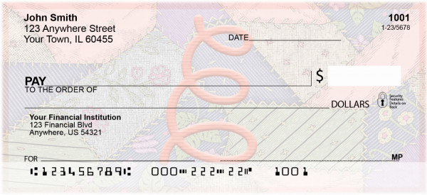 Shabby Chic Monograms - E Personal Checks | QBL-64