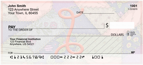 Shabby Chic Monograms - I Personal Checks | QBL-68