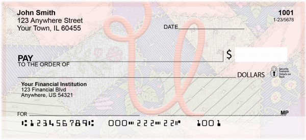 Shabby Chic Monograms - U Personal Checks | QBL-80