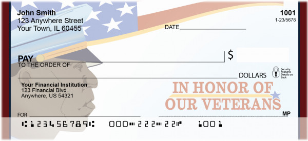 In Honor Of Our Veterans Personal Checks | QBM-20