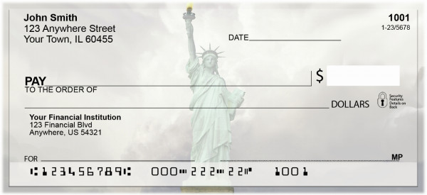 New York Statue Of Liberty Personal Checks | QBM-33