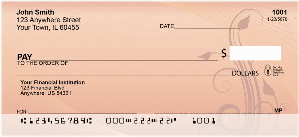 Futuristic Abstracts Personal Checks | QBM-48