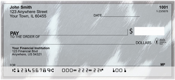 Cowhide Closeup Personal Checks | QBM-57