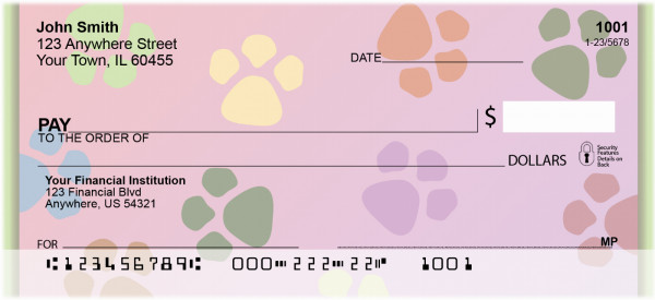 Puppy Paws Personal Checks | QBM-62