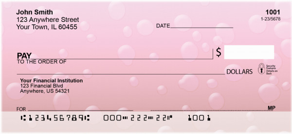 Drops On Hot Color Personal Checks | QBM-83