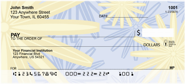 Petals And Metals Personal Checks | QBM-98