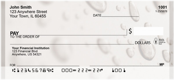 Raindrops Personal Checks | QBM-99