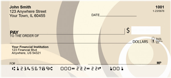 Swirlin Circles Personal Checks | QBN-03