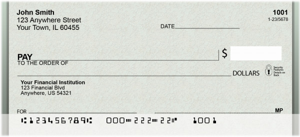 Classic Sage Fabric Personal Checks | QBN-10