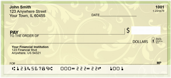 Refreshing Florish Personal Checks | QBN-33