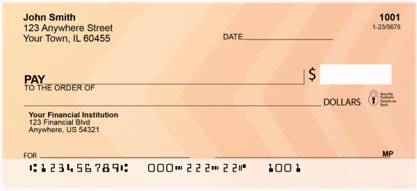 Colorful Abstract Shapes Personal Checks | QBN-38