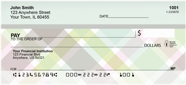 Designer Plaids, Dots And Stripes Personal Checks | QBN-42