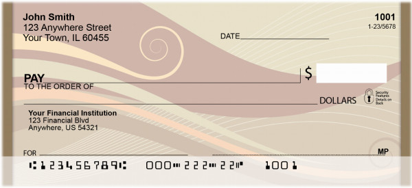 Earthy Geometrics Personal Checks | QBN-43