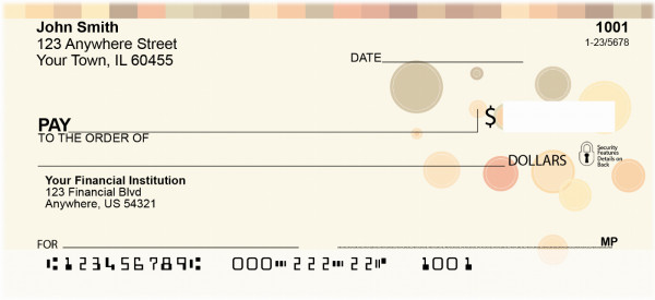 Simple Abstracts Personal Checks | QBN-51
