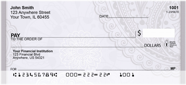 Paisley Prints Personal Checks | QBN-64