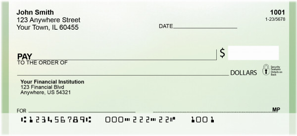 Green Fog Personal Checks | QBN-71