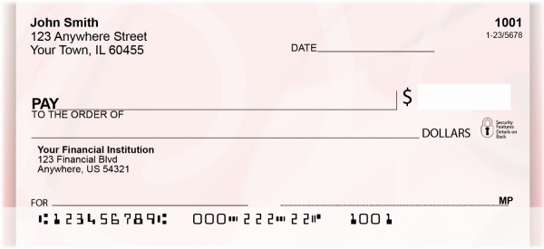 Think Pink Personal Checks | QBN-80