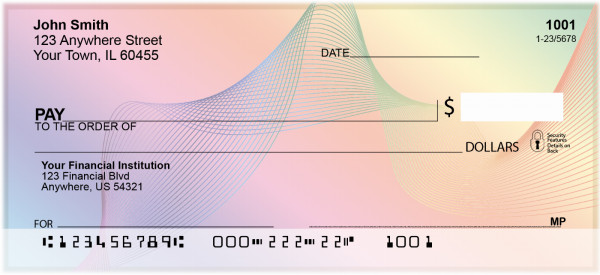 Ribbons And Rainbows Personal Checks | QBN-84
