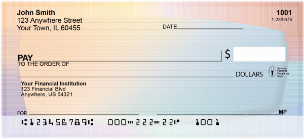 Spend It In Technicolor Personal Checks | QBN-85