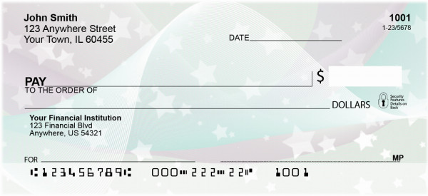 Wrapped In Stars Personal Checks | QBN-97
