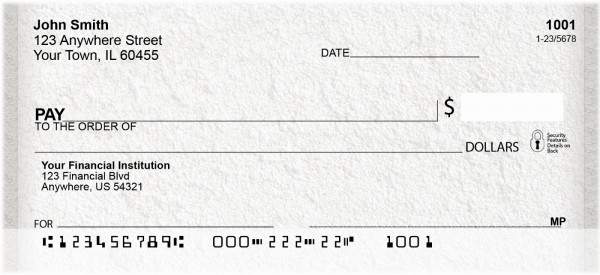Carved In Stone Personal Checks | QBN-98