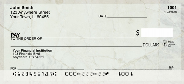 Made With Marble Personal Checks | QBO-02
