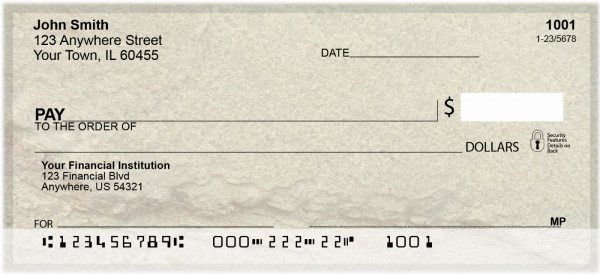 Rough And Polished Personal Checks | QBO-05