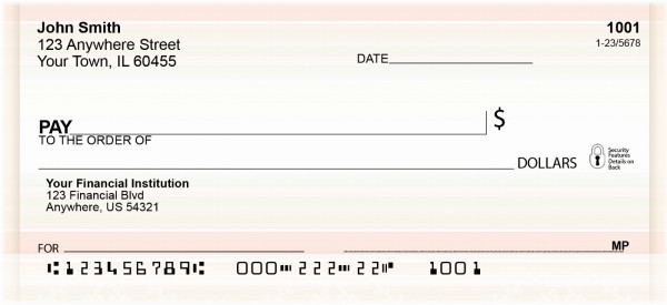 Stripes And Vines Personal Checks | QBO-10