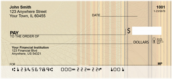 Woven Stripes Personal Checks | QBO-15