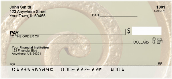 Swirls And Curls Personal Checks | QBO-28