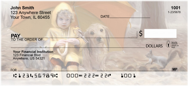 Rainy Day Friends Personal Checks | QBO-41