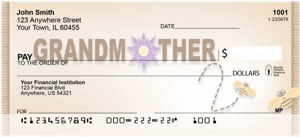 Grandmother 2 Bee Personal Checks | QBO-57