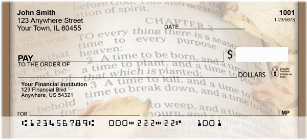 Words Of God Personal Checks | QBO-75