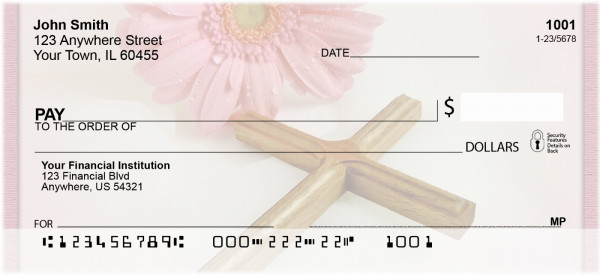 Christian Crosses Personal Checks | QBO-79