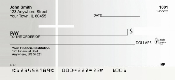 White Cross Personal Checks | QBO-83