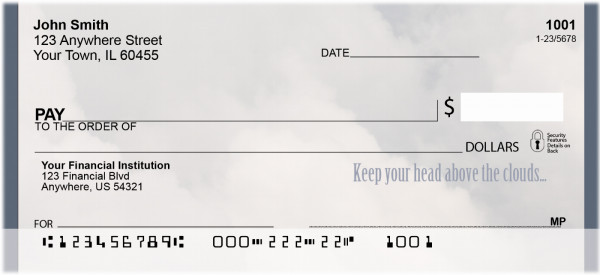 In The Clouds Personal Checks | QBP-15