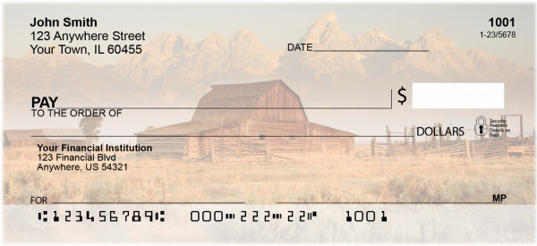 Misty Memories Of Mountain Ranch Personal Checks | QBP-19