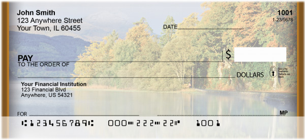 Fall In The Rockies Personal Checks | QBP-46