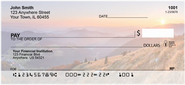 Montain Morning Personal Checks | QBP-47