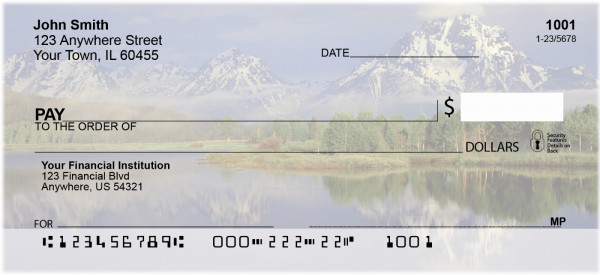 Mountain Paradise Personal Checks | QBP-48